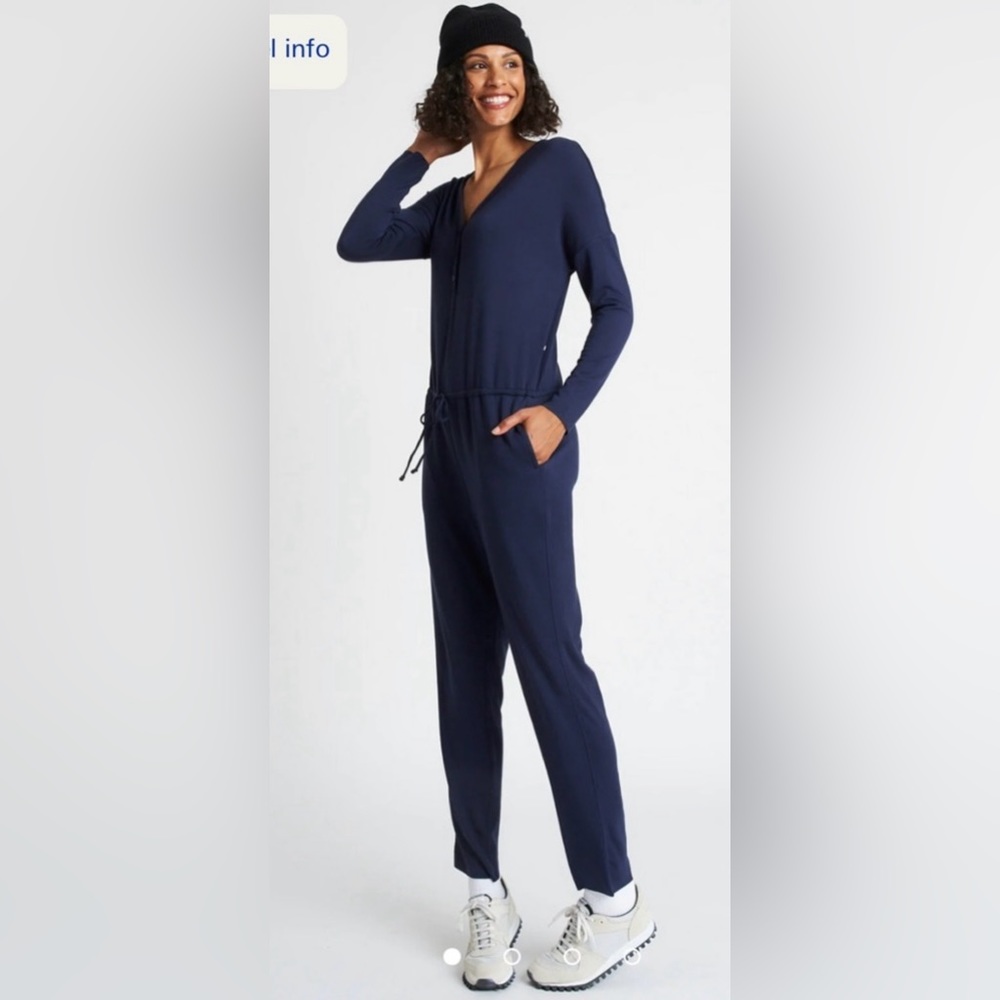 Kit & Ace Good Feels long sleeve brushed jumpsuit size Small